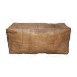 rectangular leather stool