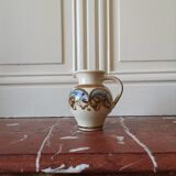 Joli pichet / vase décor oriental, vintage céramique allemande Heyde Keramik