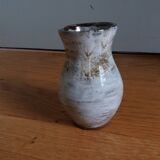 Enamelled stoneware vase Turgis artisanal pottery in Noron La Poterie