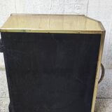 English woven metal magazine rack