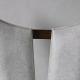 Chair in white leatherette of 60-70 years