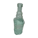 Square bottle of molded-pressed glass with faucet