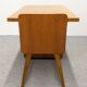Modernist desk in blonde rosewood, France circa 1960.