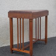Art deco wood console, wood table, entrance furniture, art deco