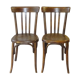 2 Fischel bistro chairs from 1938, wooden seat