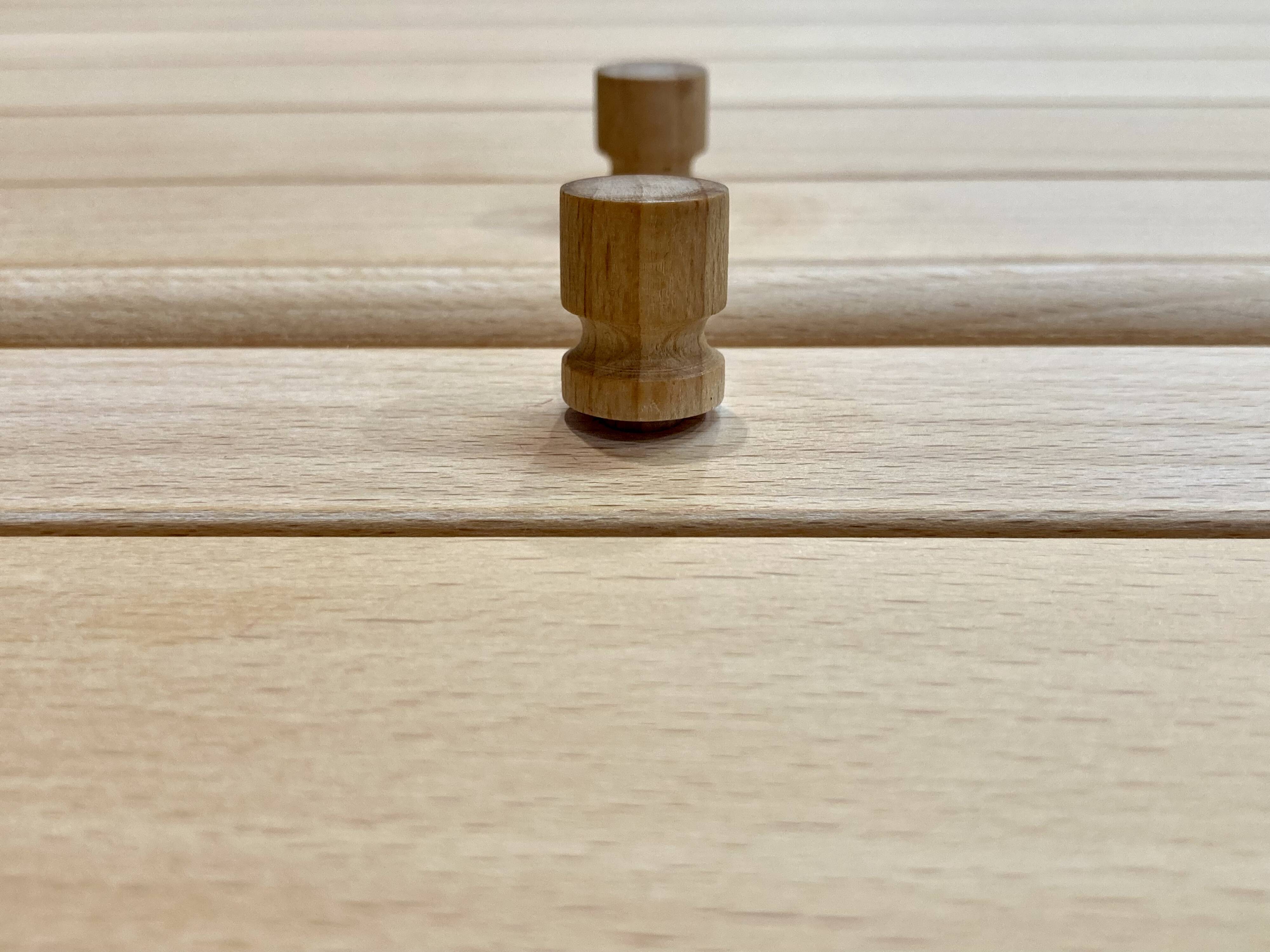 Modular solid beech sideboard "Ditlev Karsten" Scandinavian design.