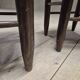 Pair of rustic country mountain straw chairs, old 1950s
