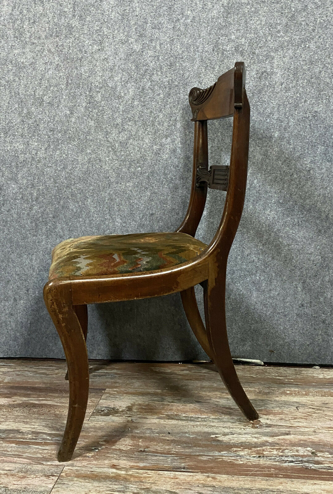 Series of 4 Empire period mahogany chairs around 1810