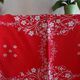 Nappe 230 x 150 rouge et blanche en coton