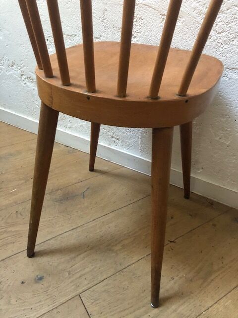 Vintage bistro chair feet compass