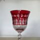 Set of 4 colored crystal wine glasses