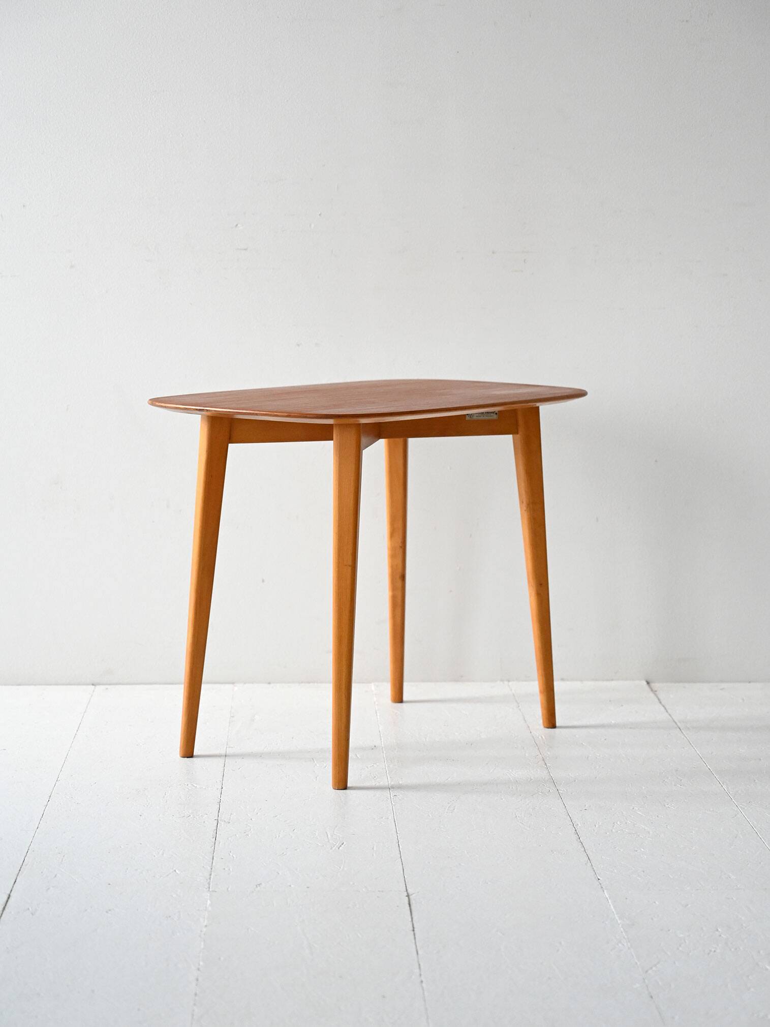 Vintage Swedish Coffee Table by Nordiska Kompaniet in Teak and Oak