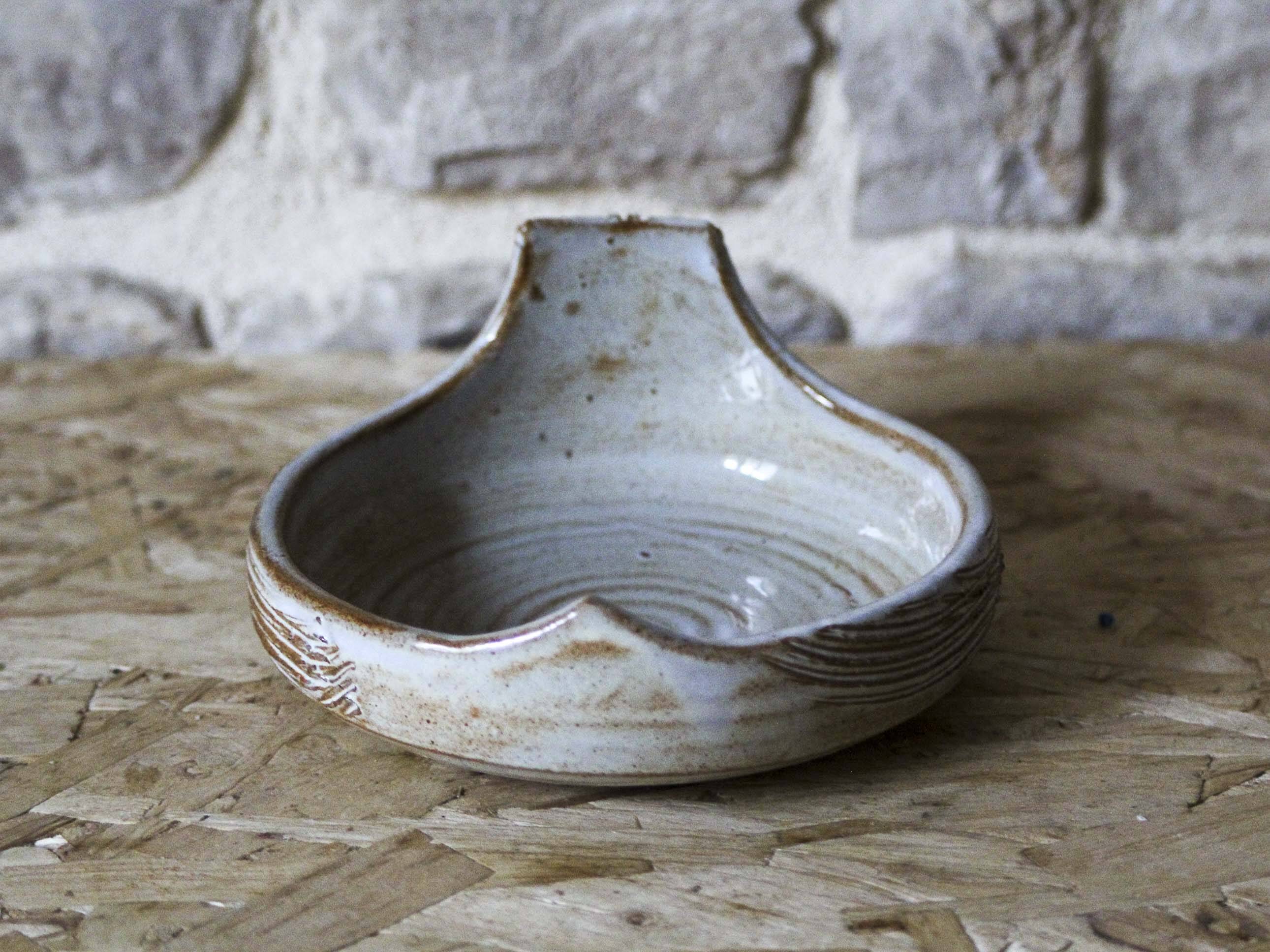 Empty ceramic owl pocket Jean-François Descombes Flayosc