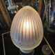 Daum nancy france – art deco frosted glass mushroom lamp – circa 1930, h55cm