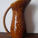 old pitcher Sarreguemines Plouzeau Chinon wine old french pitcher wine