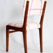 Mid-century chair, Kafkaesque Walk Jacquard, Rajmund Halas, Poland, 1960s