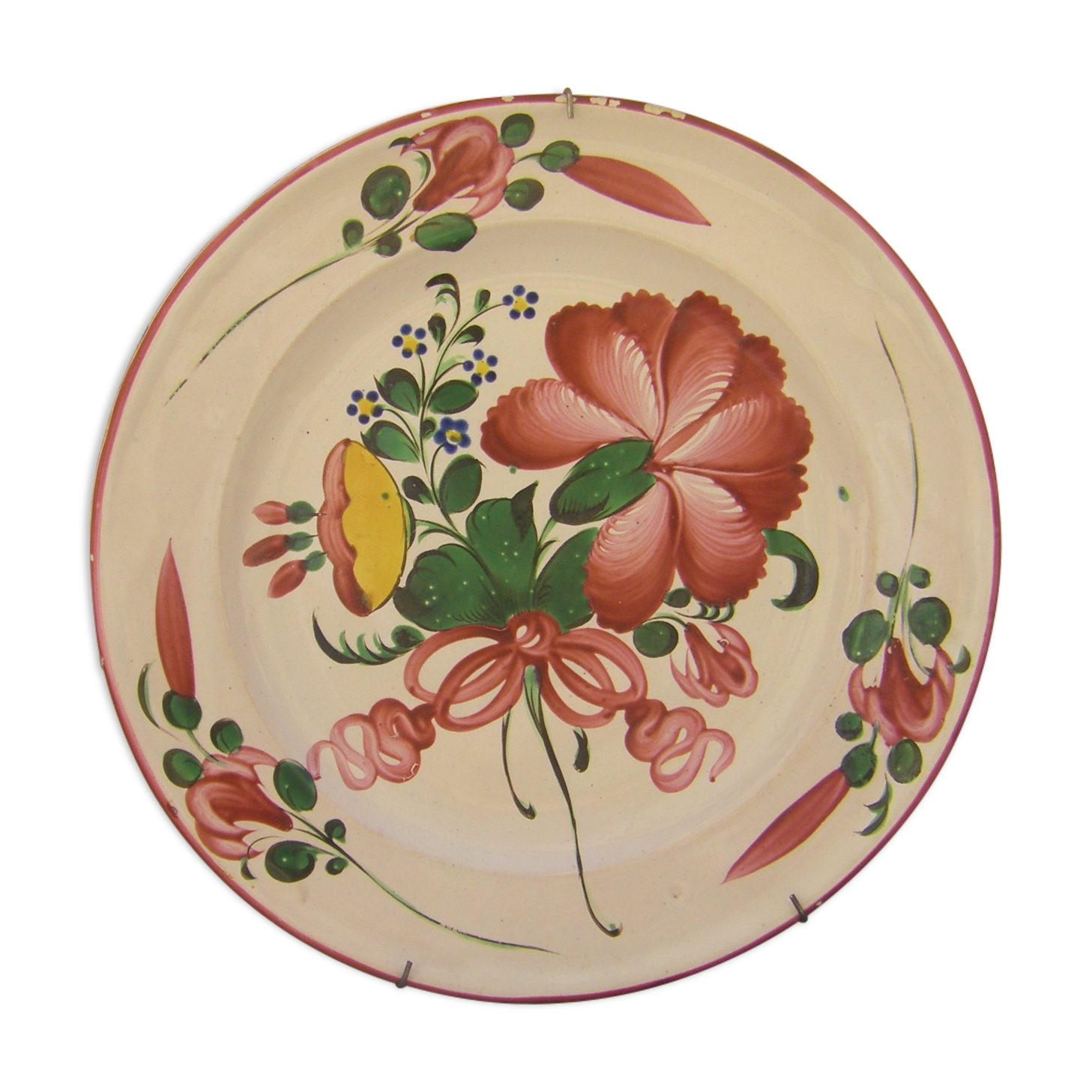 Oriental earthenware plate