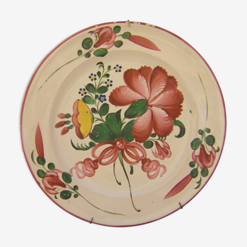 Oriental earthenware plate