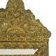 Antique Cushion Mirror Repousse Mirror Facet France 19th Century