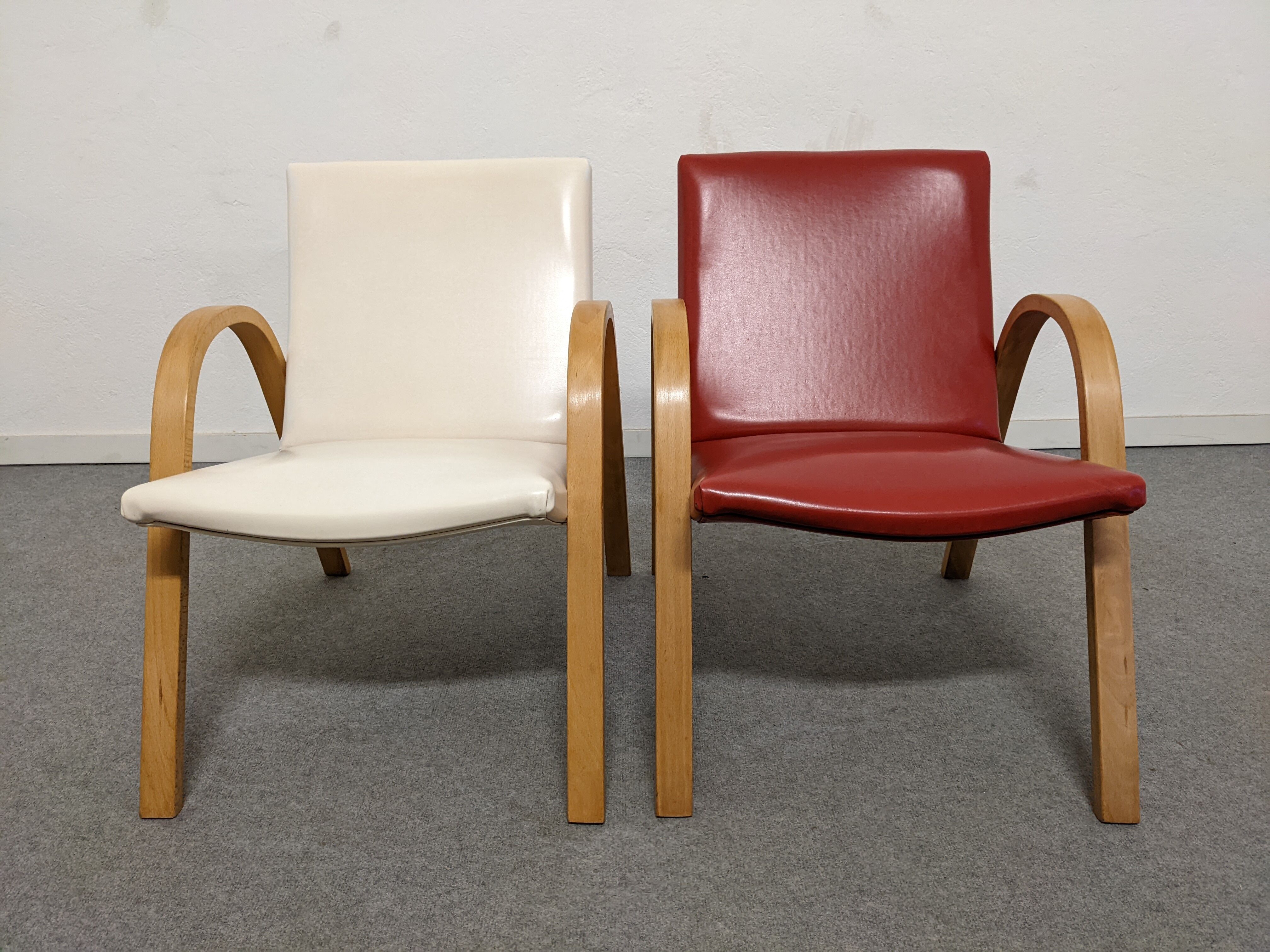 Pair of Bow Wood armchairs from the 50s/60s by Steiner