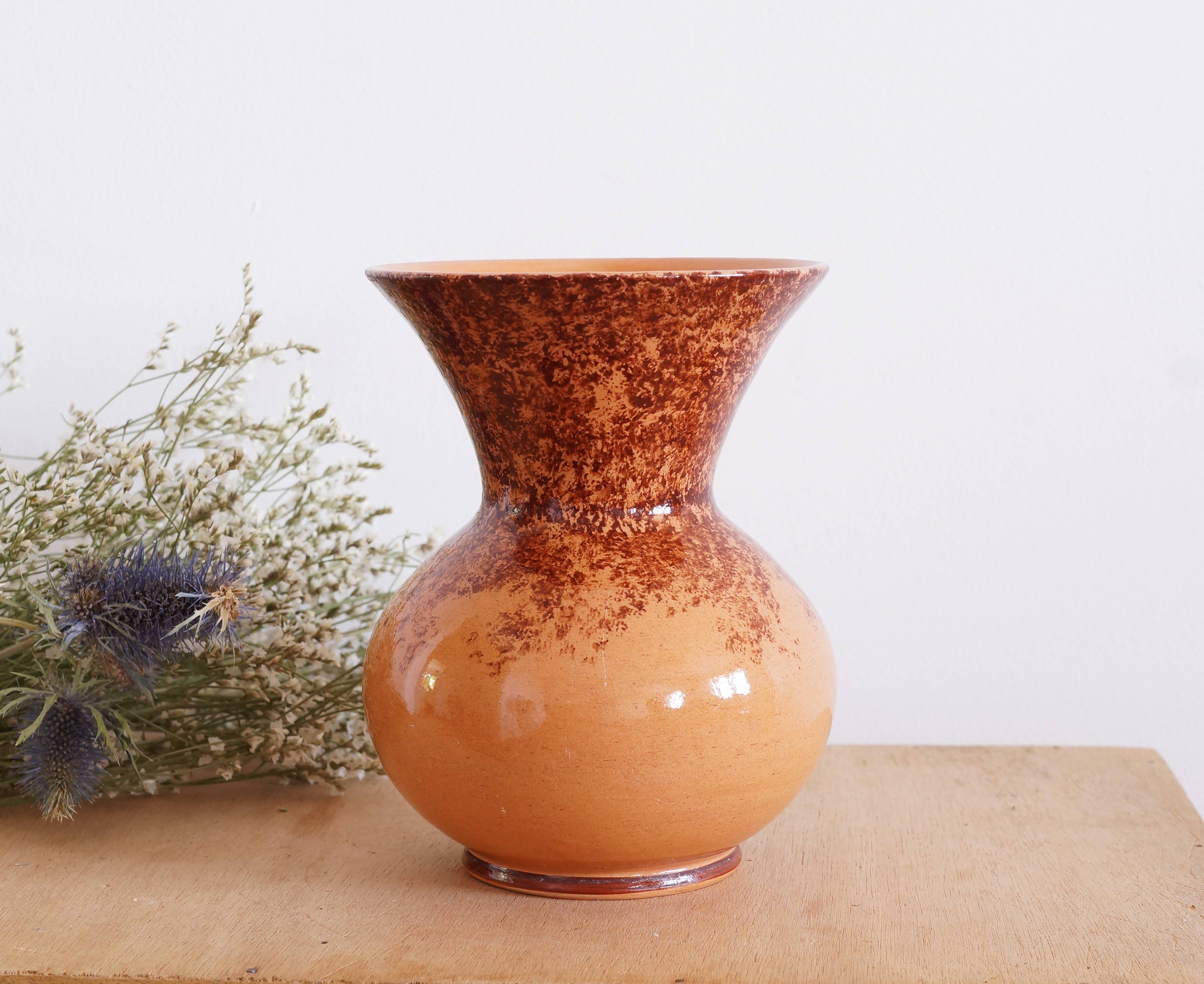 Vintage ceramic vase MYB Croix de Vie