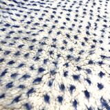 Moroccan Berber carpet Beni Ouarain speckled majorelle blue 3,01x2m