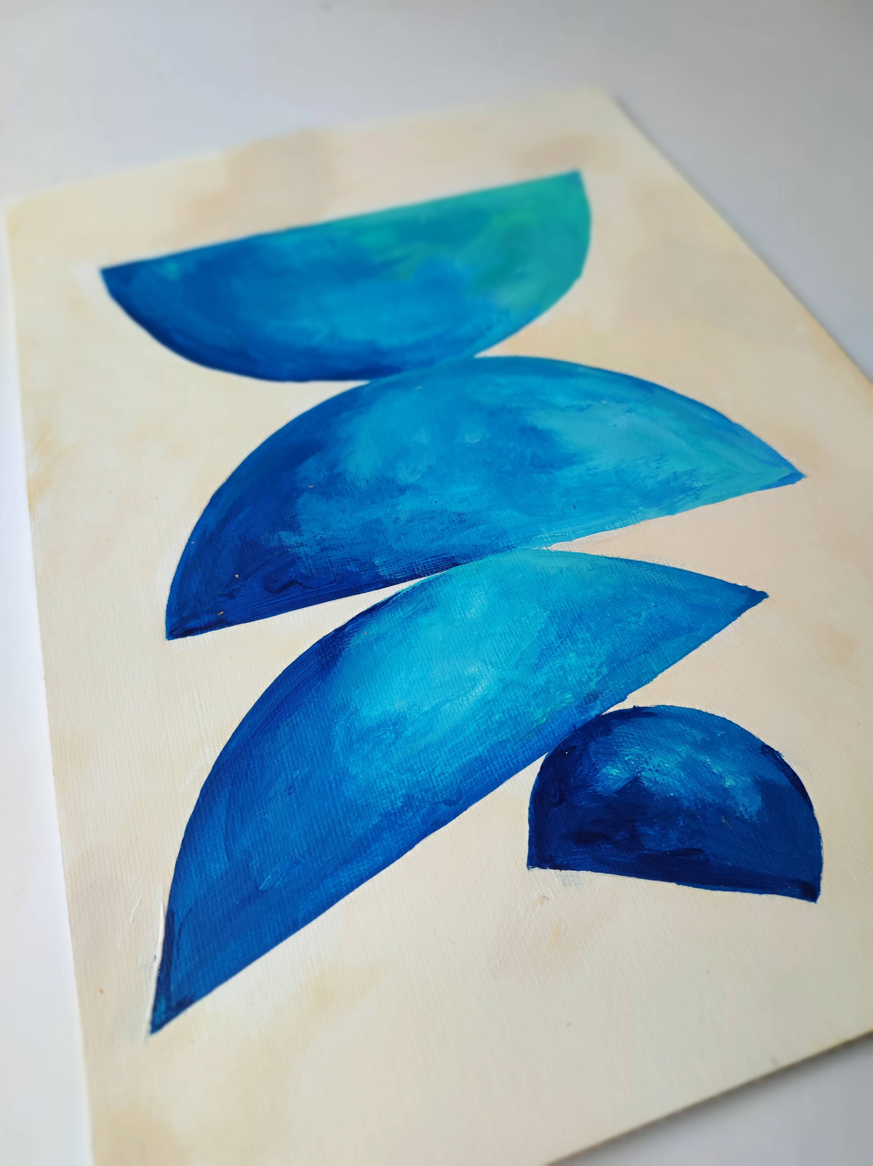 Minimalist geometric painting