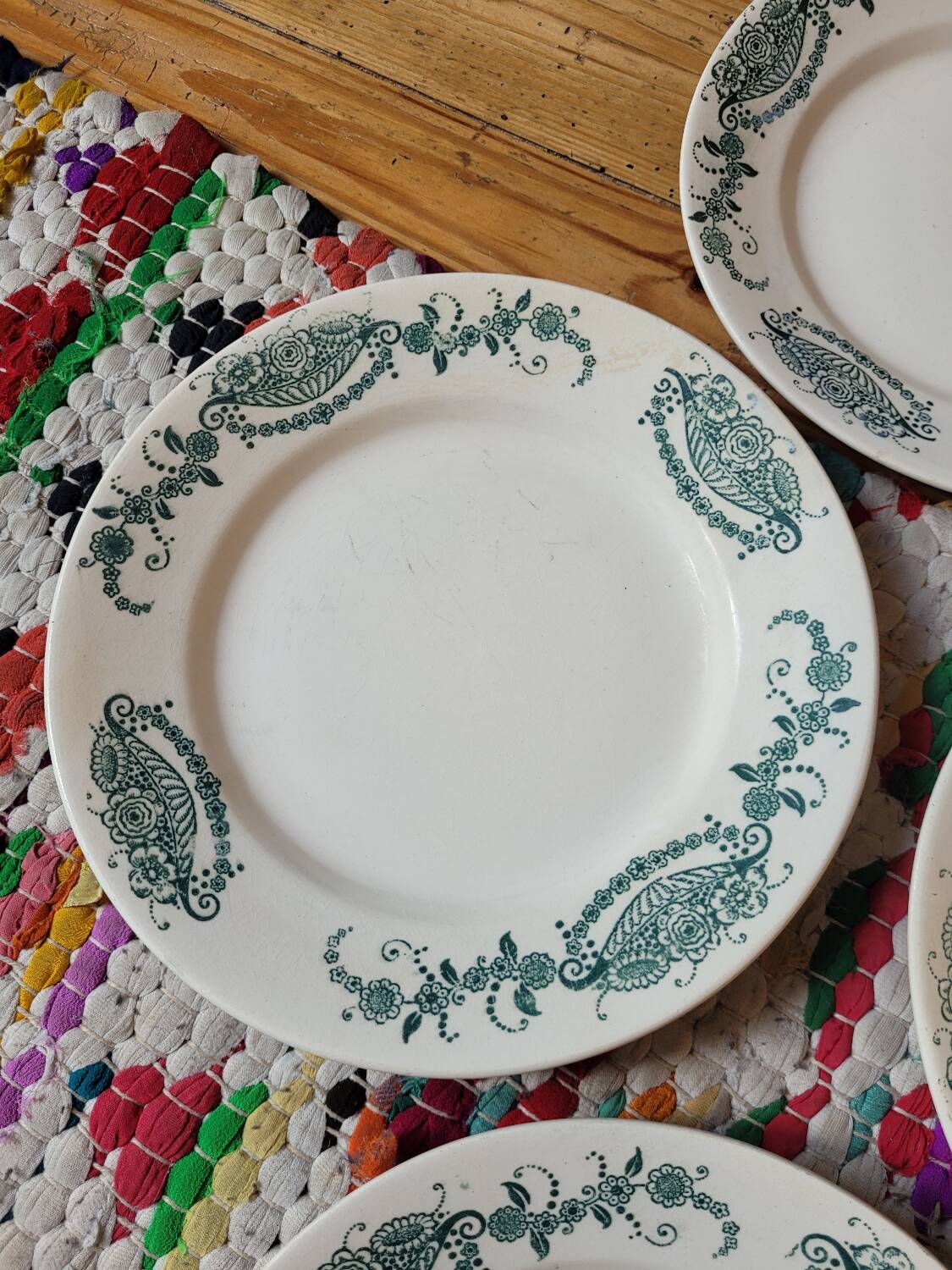 Lot n°2 de 6 assiettes à dessert Ginette Faïencerie Nouvelle