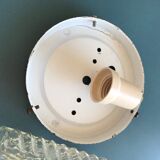 Molded glass hanging lamp