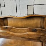 Scrétaire commode galbé marqueté