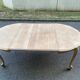Extendable round Louis XV dining table, renovated in raw wood, 20th century, 200cm