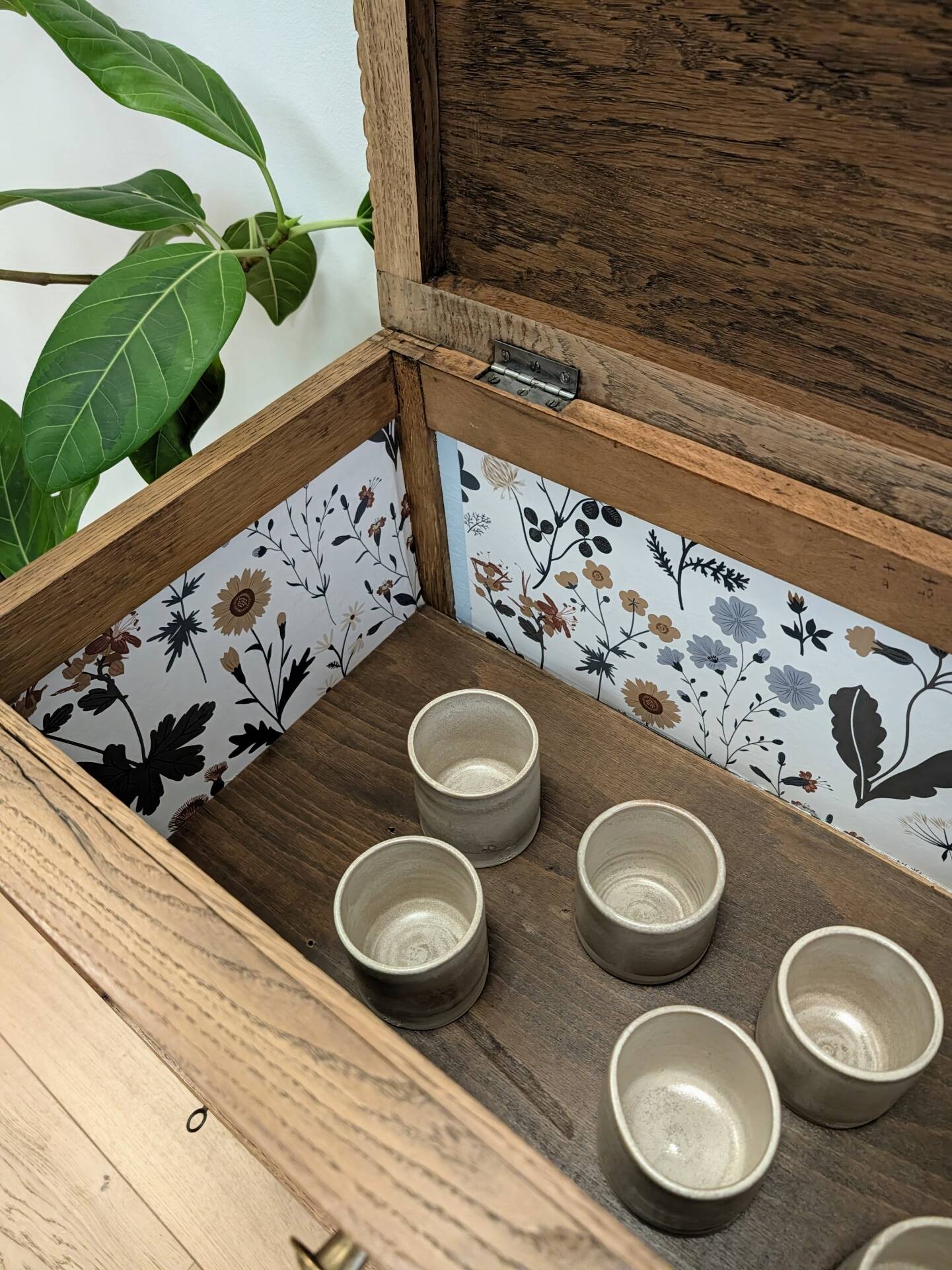 Small Art Deco buffet - restored vintage radio cabinet