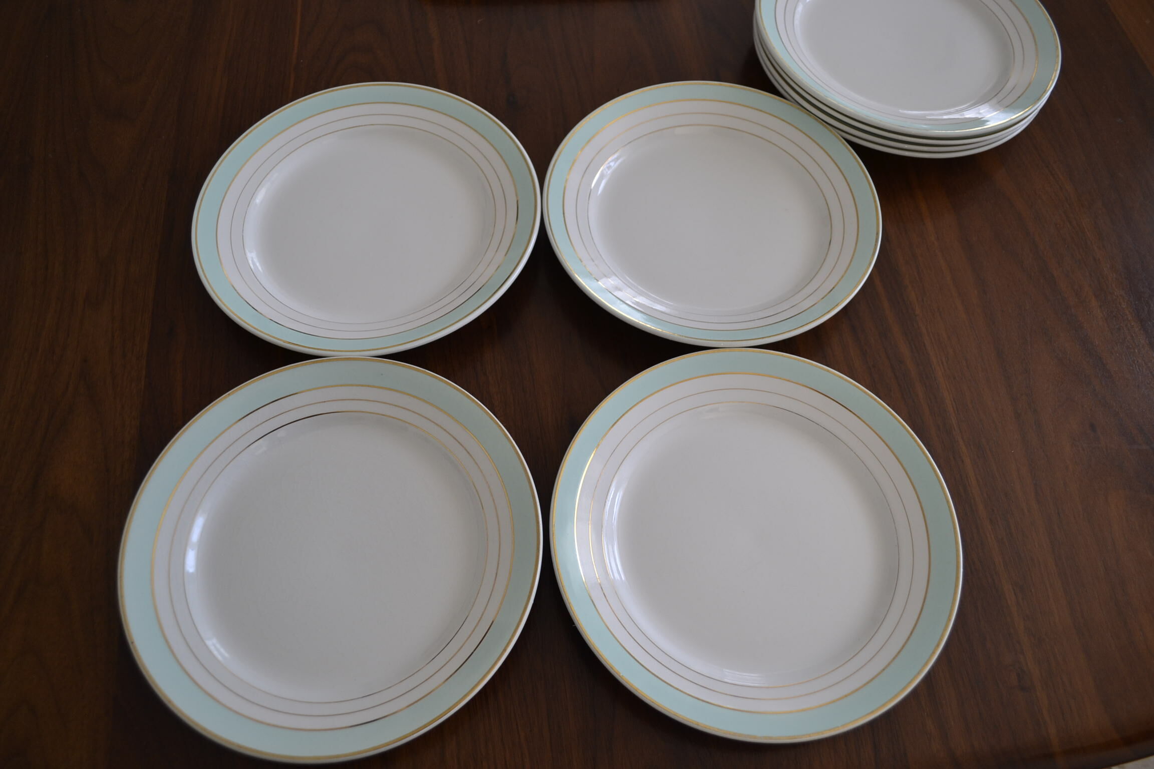 Assiettes Luneville modèle Régence