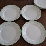 Assiettes Luneville modèle Régence