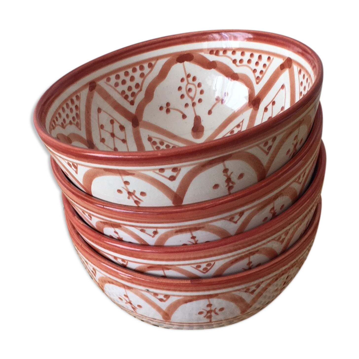 Bos / Moroccan ceramic saladiers terracota