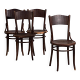 Thonet-Mundus bentwood chairs (circa 1920). Set of 4, no. 3