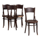 Chaises Thonet-Mundus en bois courbé (vers 1920). Ensemble de 4 pièces n°3
