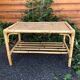 Vintage coffee table in bamboo and rattan