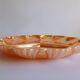 Anchor Hocking usa coral 3 compartment dish