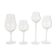 Lot de 4 verres en verre des années 1960, Tchécoslovaquie