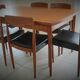 Lot of 6 scandinavian chairs in teak