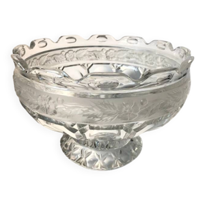Coupe sur pied en cristal