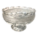 Cut and engraved crystal footed bowl, floral decoration – classic style / centrepiece - 20th century