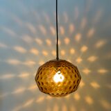 Limburg Glashutte glass hanging lamp , 1970