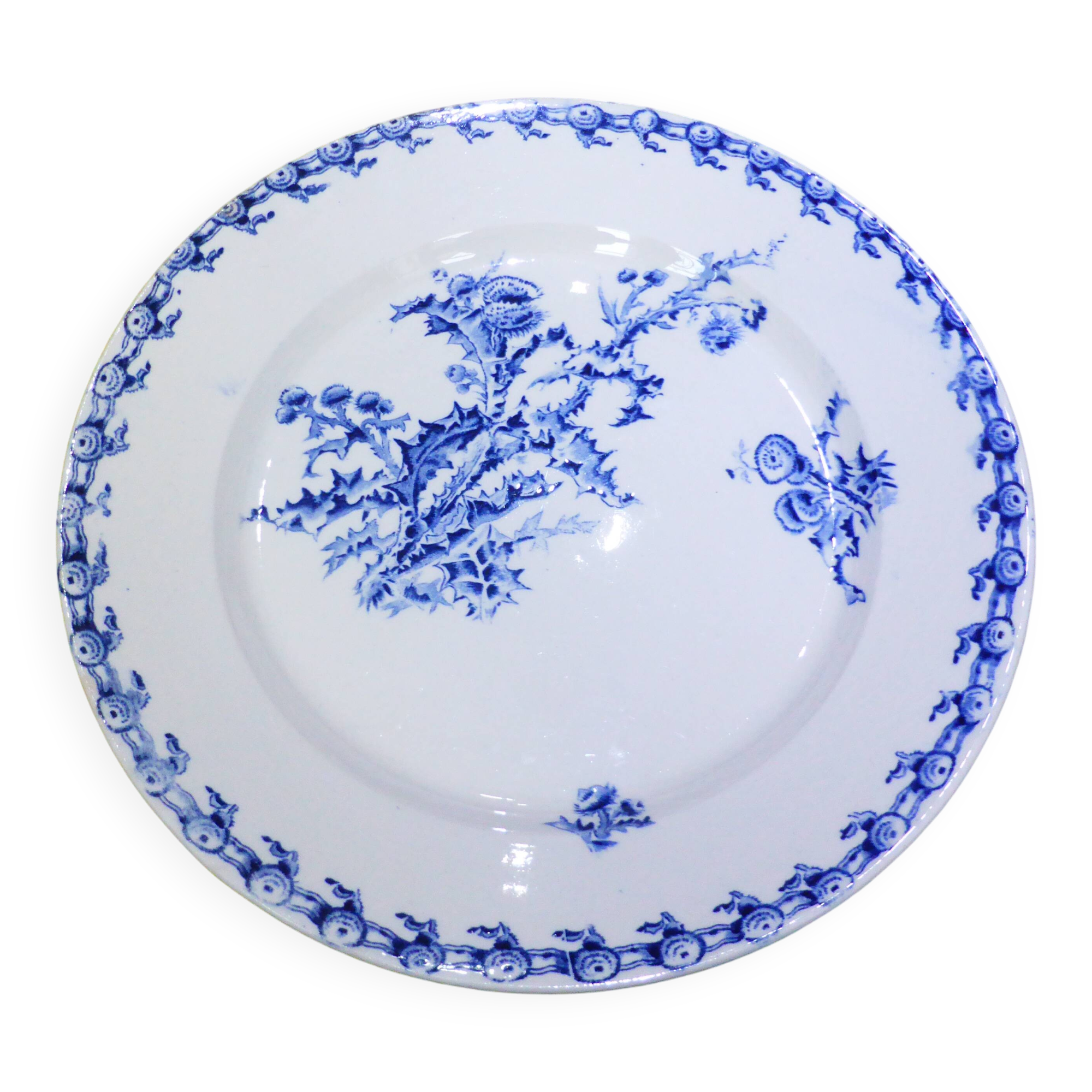 1 round plate Gien Chardons (13)