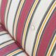 American sofa and armchair in original striped fabric from the 1970s