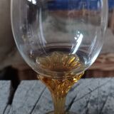 Ensemble ancien de six verres à liqueur et carafe