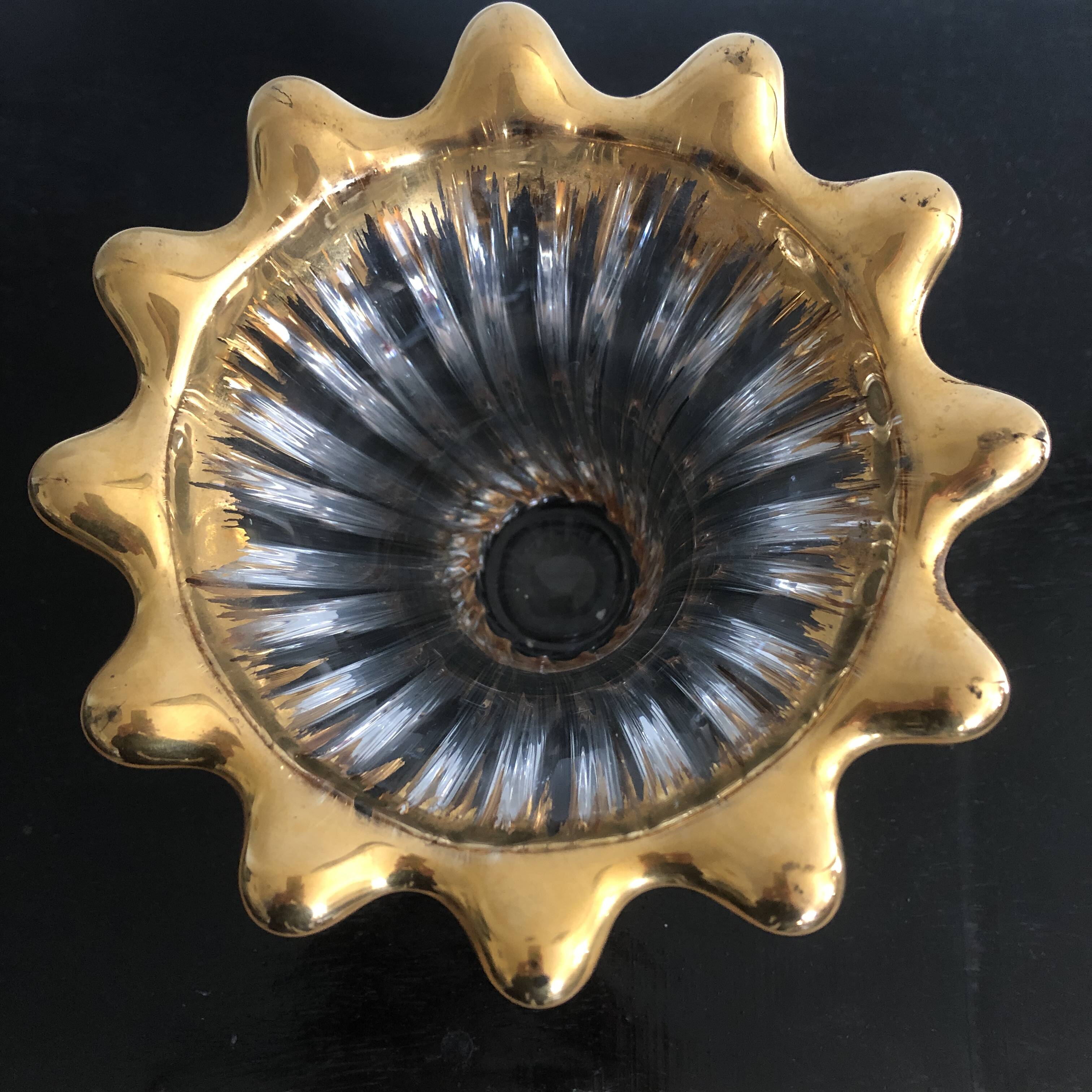 Art deco crystal vase