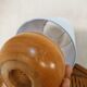 Duo of wooden ball lamps