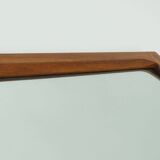 Miroir rectangulaire en teck par Aksel Kjersgaard, Danemark années 1970